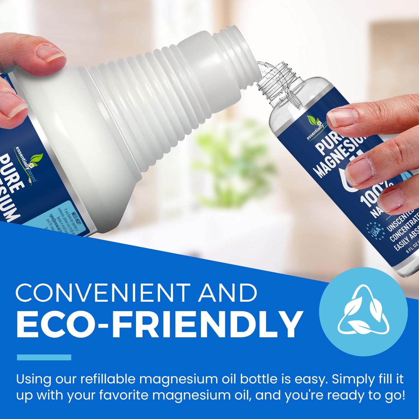 Pure Magnesium Oil Spray 8oz – Sleep Support, Made in USA