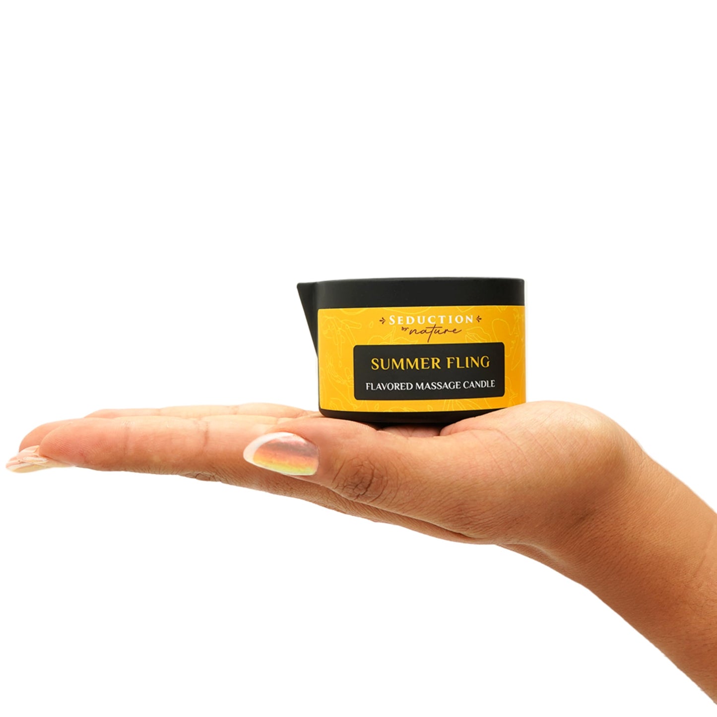 Tropical Scent Massage Oil Candle – Vegan Full-Body Massage & Home Spa