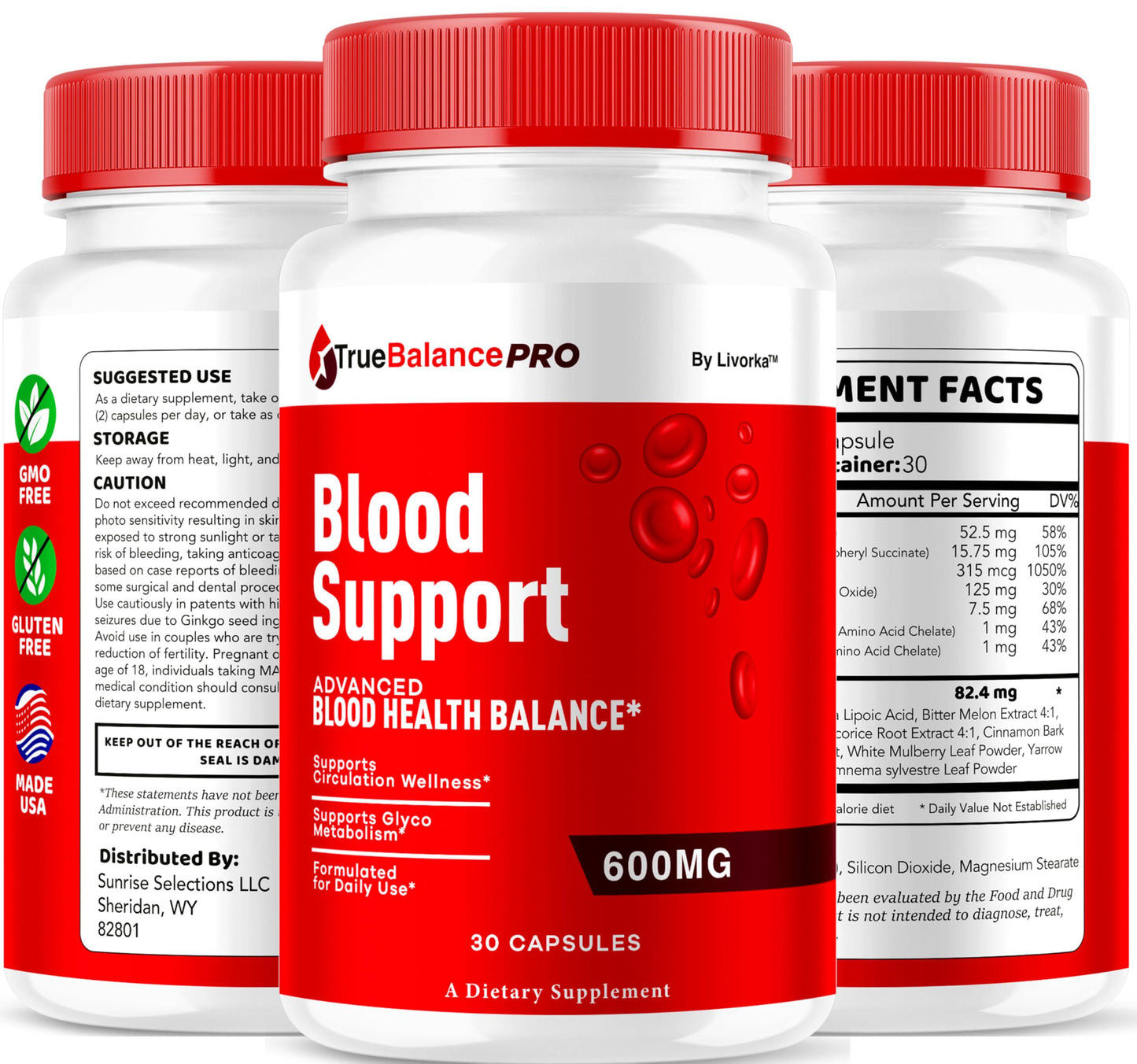True Balance Blood Support Pro Glycogen Capsules - 2 Pack, Maximum Strength