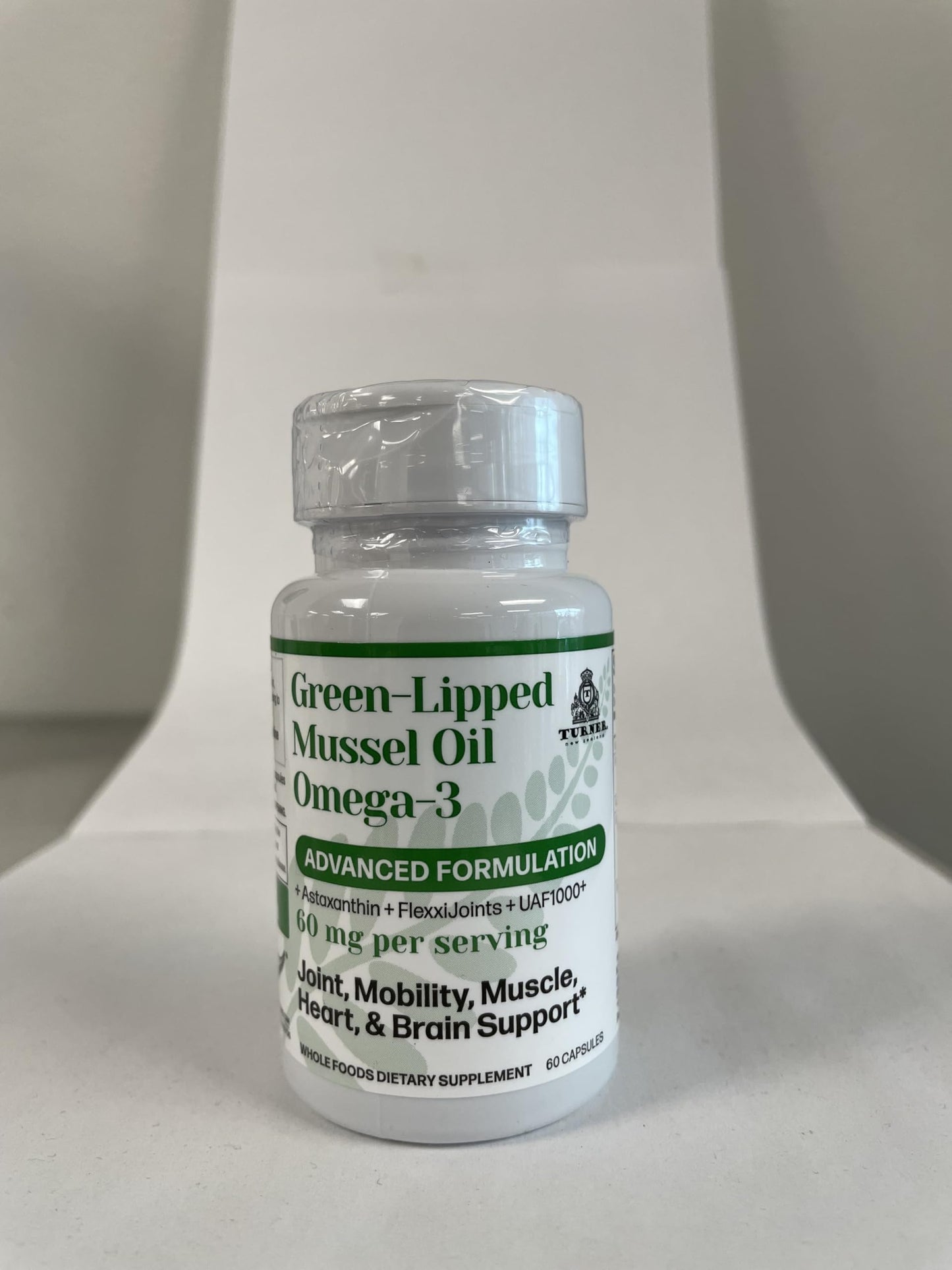 TURNER New Zealand Green Lipped Omega-3 Mussel Oil – 2 Bottles, 120 Softgels