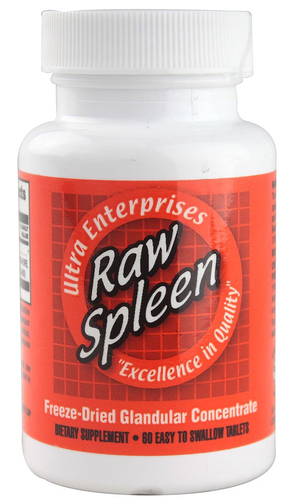 Ultra Glandulars Ultra Raw Spleen 200 mg – 60 Tabs | Glandular Supplement