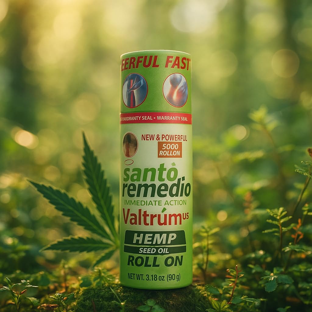Valtrum Santo Remedio® - with Hemp Seed Oil, Fast and Effective Relief. External use with Powerful Action, Whose Effects are perceived Within 40 Seconds of Being Used.