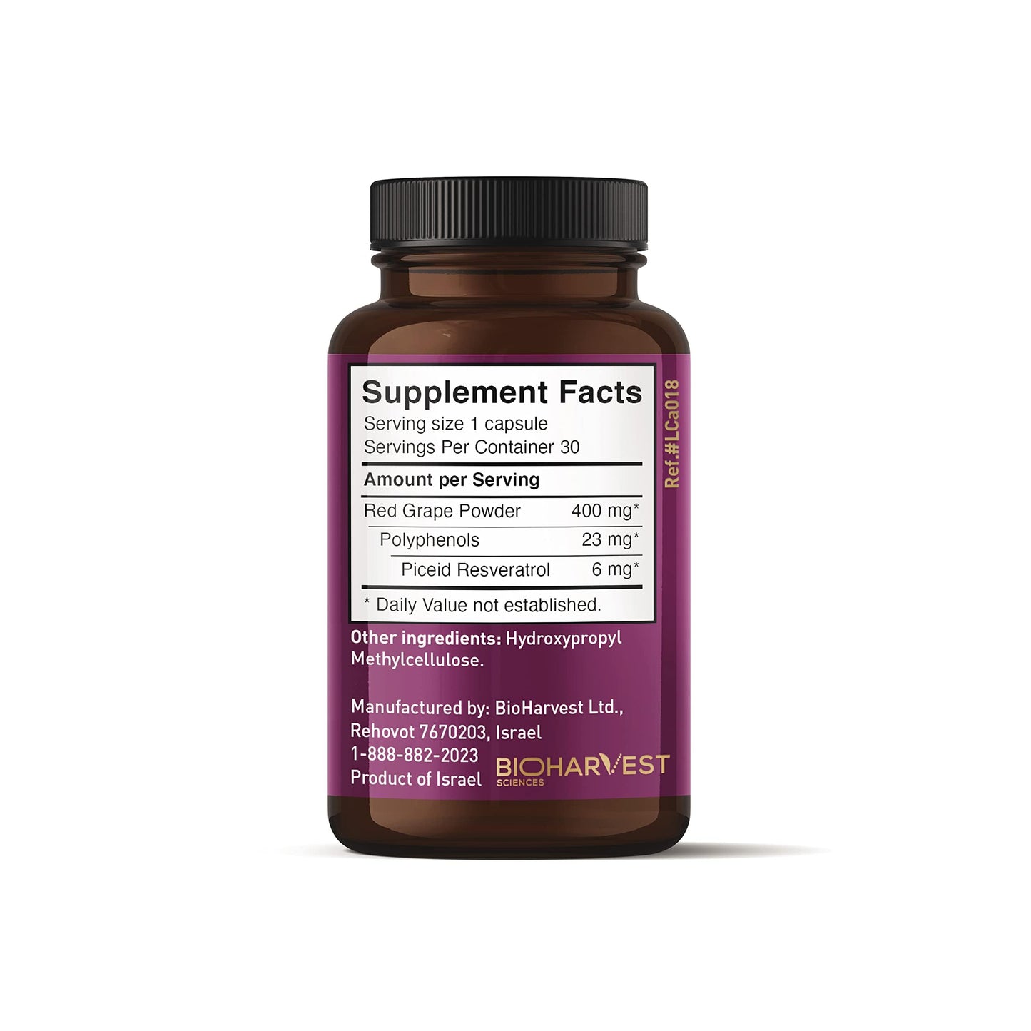 VINIA Piceid Resveratrol Supplement | Supports Blood Flow, Nitric Oxide, and Heart Health - Non-GMO, 60 Count