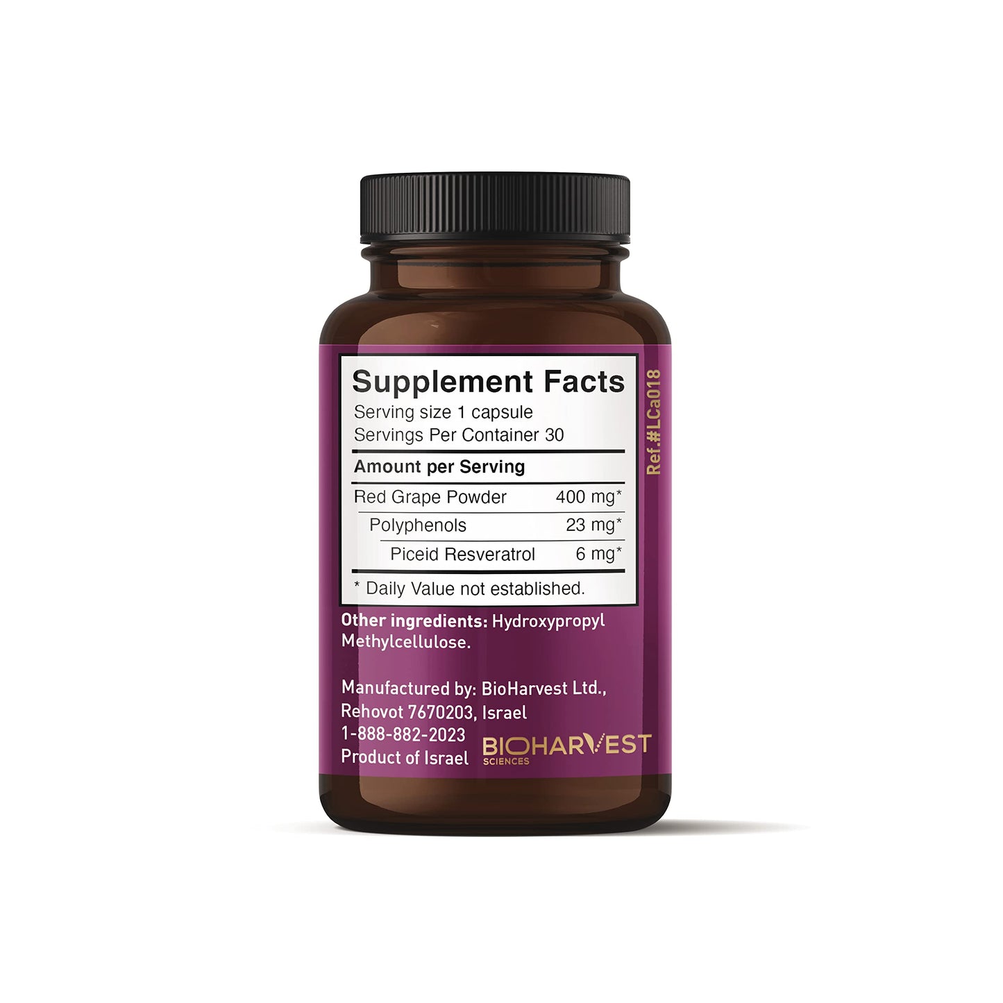 VINIA Piceid Resveratrol Supplement – Blood Flow & Heart Health (Non-GMO, 30 Count)