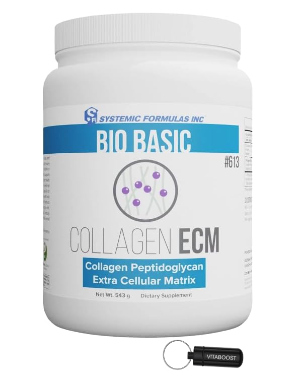 VitaBoost Systemic Formulas Collagen ECM #613 – Collagen Powder for Hair, Skin, Nails