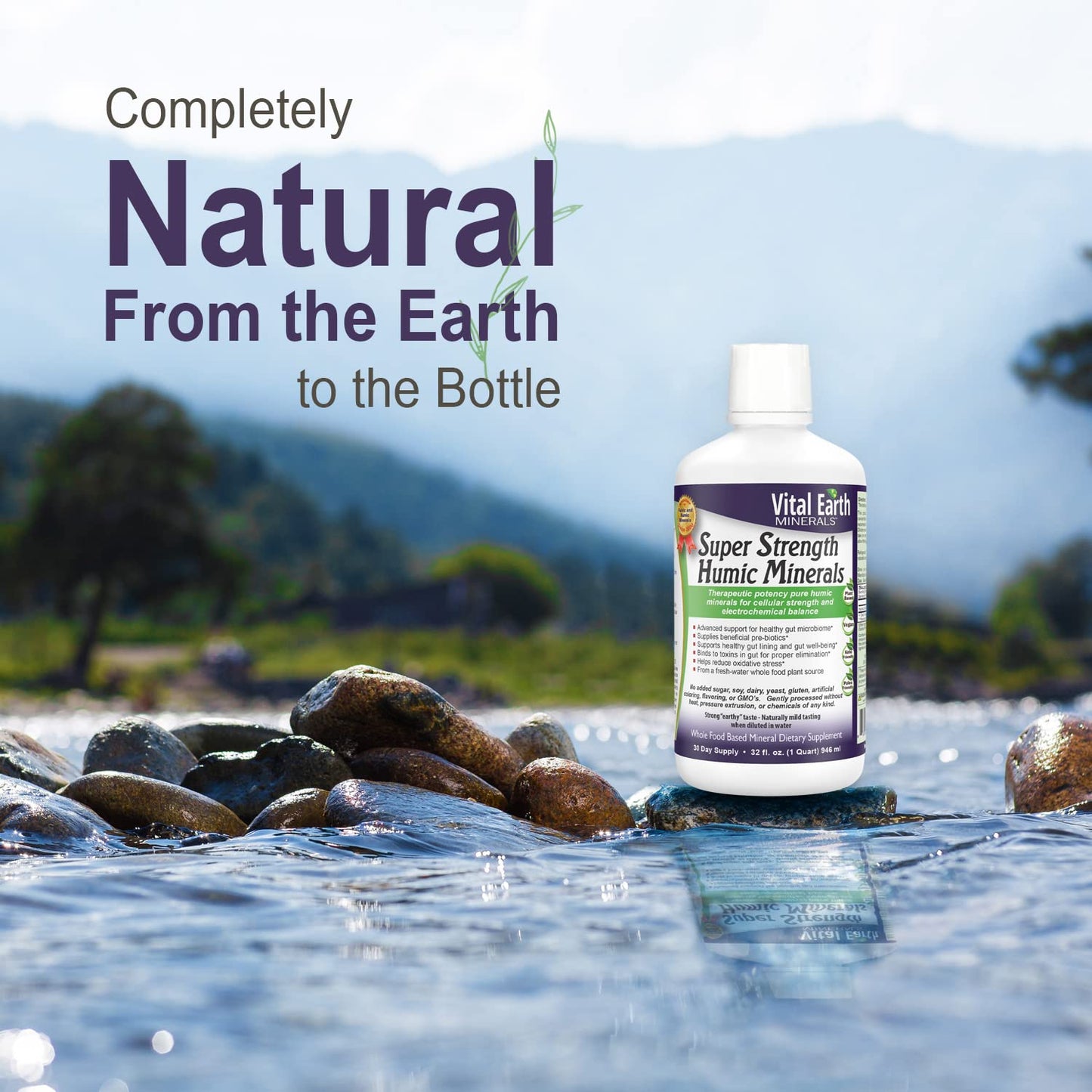 Vital Earth Minerals Super Strength Humic Minerals 2-Pack | 70+ Trace Minerals & Electrolytes