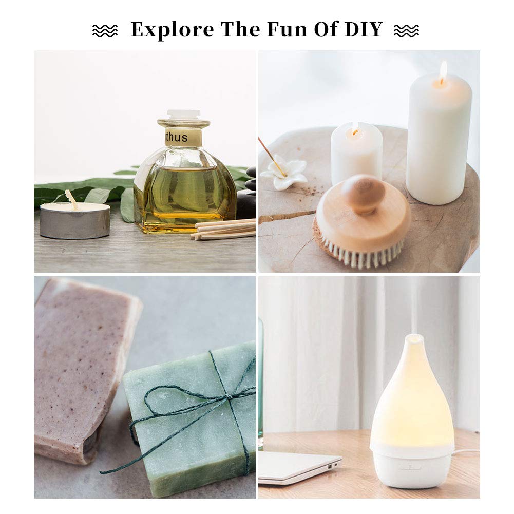 Yethious Jasmine & Lavender Essential Oil Set – Organic, Pure for Diffusers & Aromatherapy