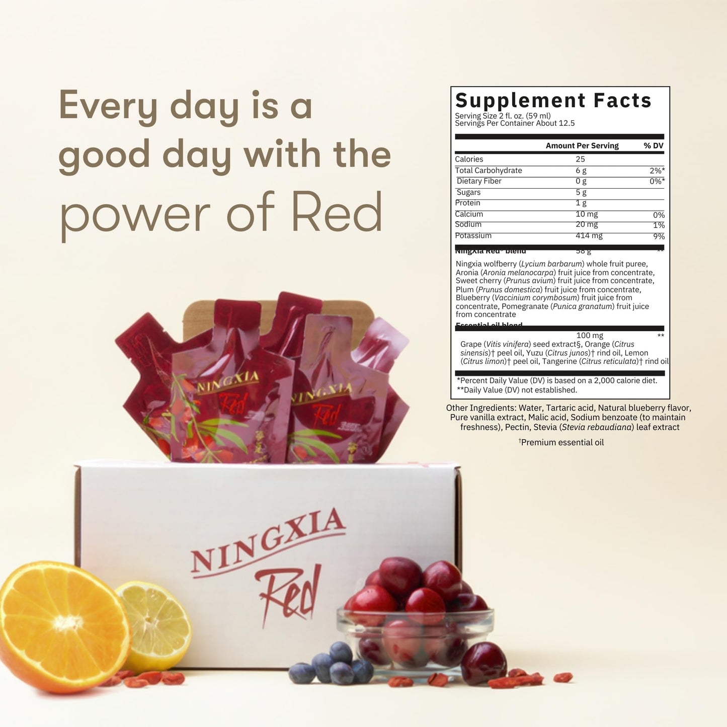 Young Living Ningxia Red Supplement – Fortify & Revitalize, 30 Pack, 2 oz Each