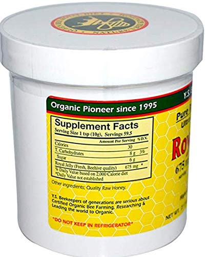 Y.S. Eco Bee Farms (2 Pack) Royal Jelly in Honey – 675 mg | 1.3 lbs (595 g) – Organic Royal Jelly