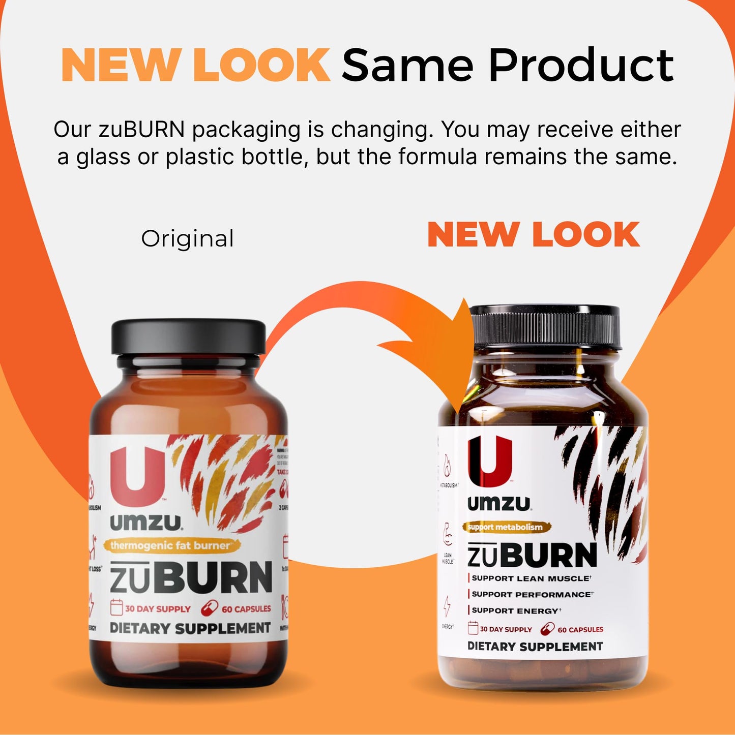 UMZU ZuBurn Energy Support - 30 Day Supply, Caffeine & Mitoburn