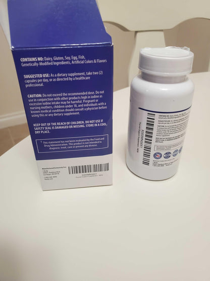 1 Body Thyroid Support Supplement – 90-Day, 3 Pack (Non-GMO Vegetarian)