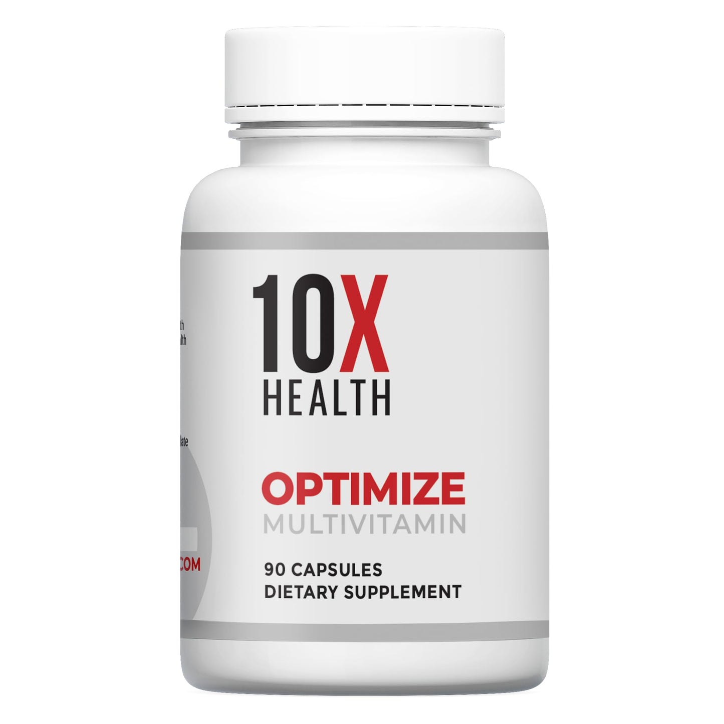 10X Health System Optimize Multivitamin for Men – 90 Capsules | 34-in-1 Methylated Formula, 5-MTHF, NAC, 800 mcg B12