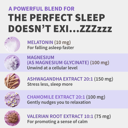 MEDCHOICE 12-in-1 Melatonin Sleep Capsules - 10mg Extra Strength with Magnesium, Ashwagandha, GABA (180 capsules, Pack of 2)