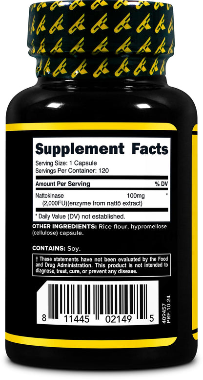 Primaforce Nattokinase 100mg | 2000 FU Per Serving – 120 Capsules