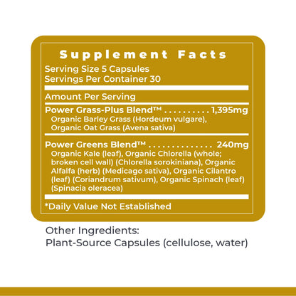 Premier Greens Capsules | Premier Research Labs – Super Greens, Kale & Chlorella | 150 Vegetarian Capsules