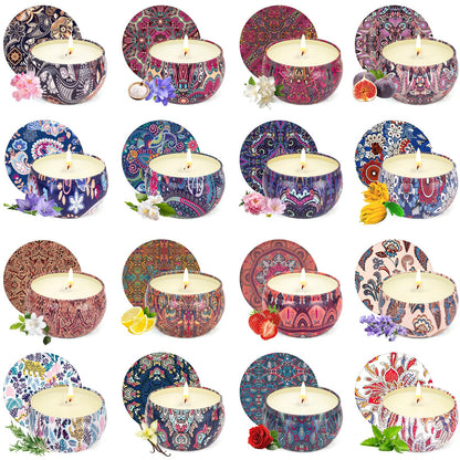 16 Pack Scented Candles Gift Set for Women | Soy Wax Aromatherapy