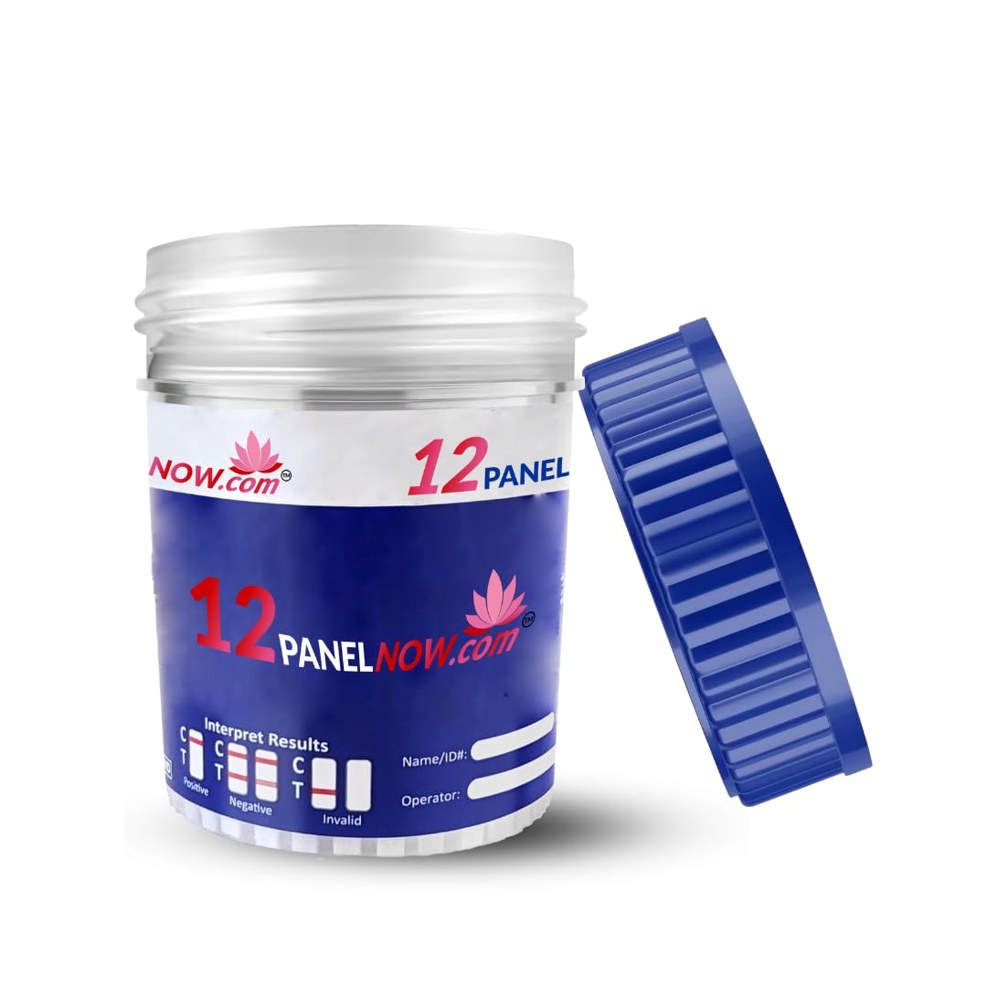 16 Panel Drug Test Kit for All Drugs & Fentanyl - At Home Urine Cups, Fast Results - Detects AMP, OPI, MET, BZO, COC, MTD, OXY, BUP, MDMA, THC, BAR, TRA, FYL, ETG, TCA, PCP - [25 Pack] - 12 PANEL NOW