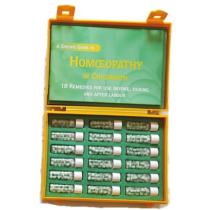 18 Remedy Homeopathic Childbirth Kit - Compact, Economical & Robust