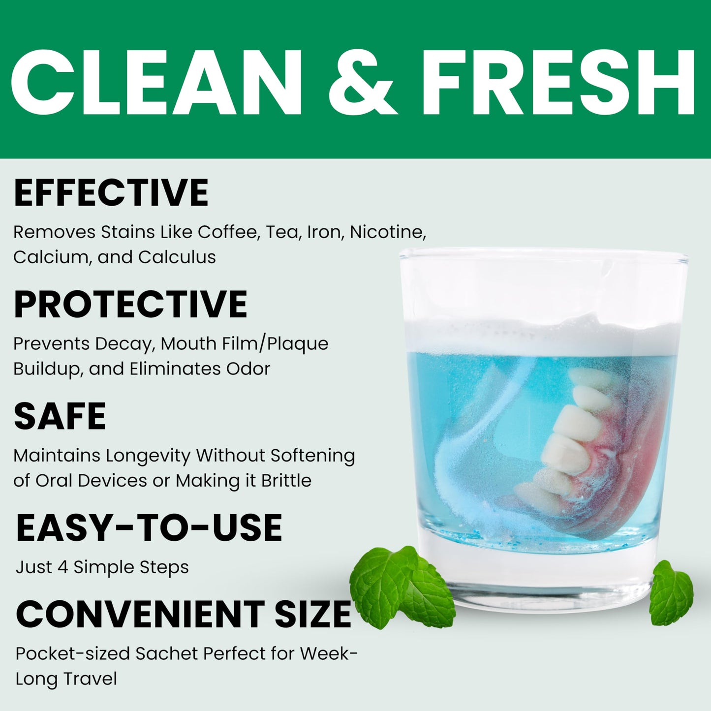Pro Tech Retainer Cleaner – 180-220 Cleanings (0.17/Cleaning) – 22 Pack