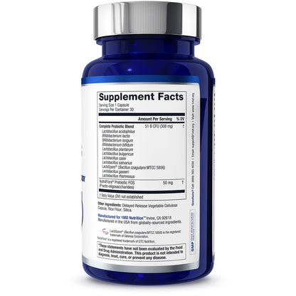 1MD Complete Probiotics Platinum | 51 Billion CFU, 11 Strains, Dairy-Free | Digestive & Immune Support | 2-Pack