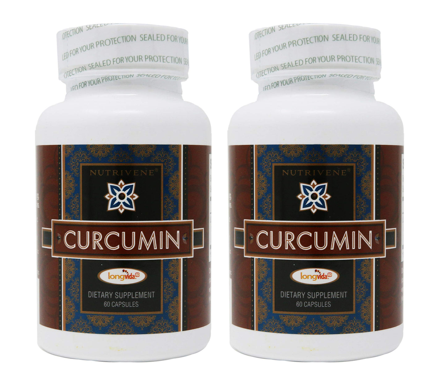 2-Pack Curcumin Longvida by Nutrivene – 500 mg, 60 Capsules