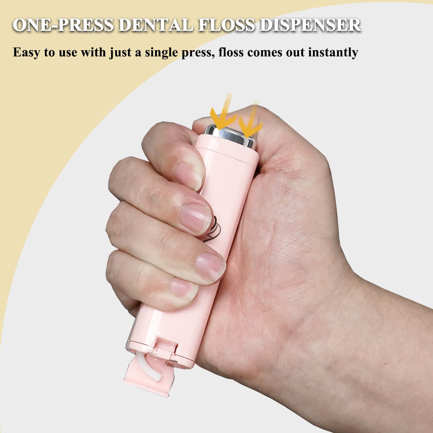 2 Pack Portable Dental Floss Dispenser – 3 Box Set (150 Picks) | Travel Case, 2 Pink