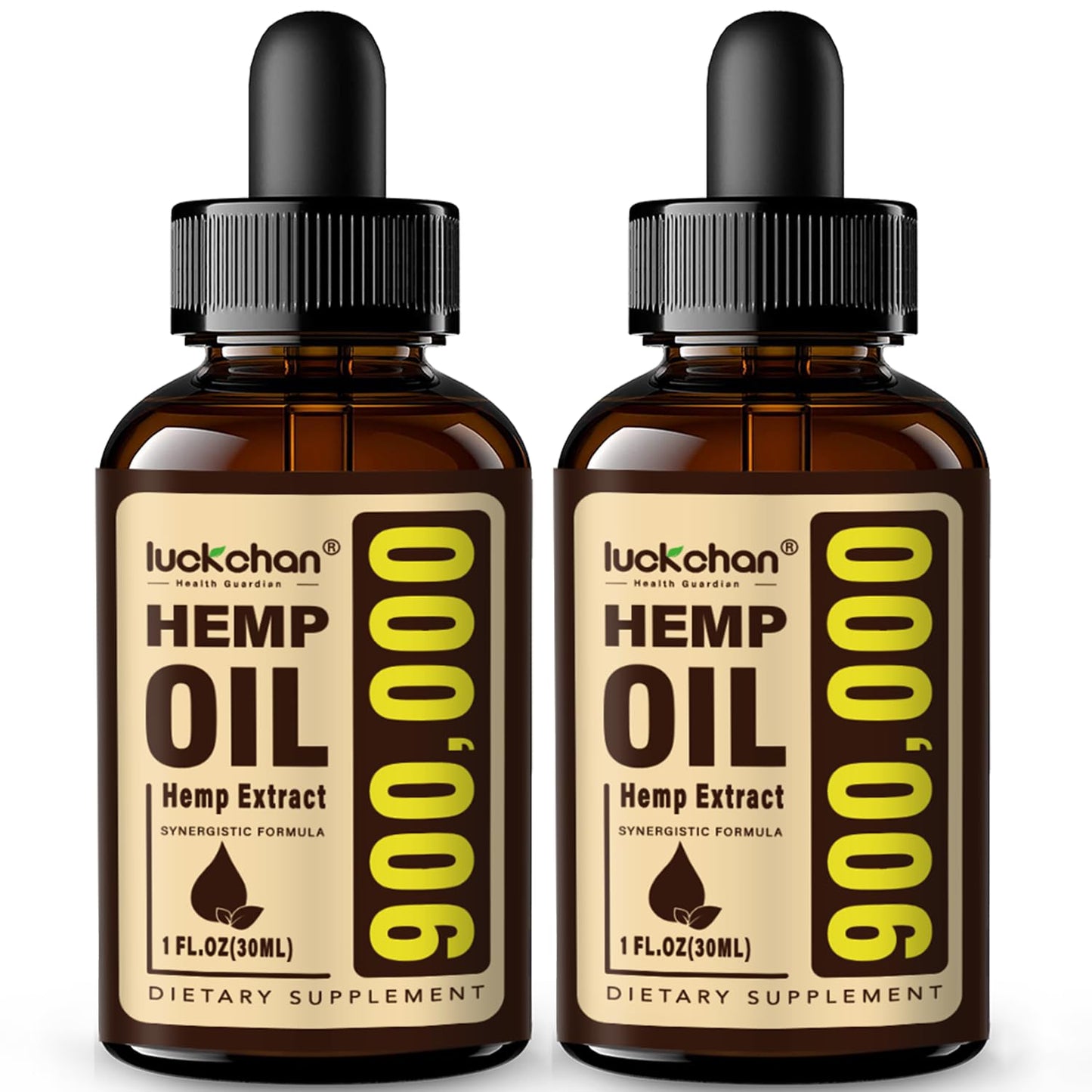 2-Pack Premium Hemp Oil - Sleep & Relaxation, Anxiety & Stress Relief | Organic Tincture Drops