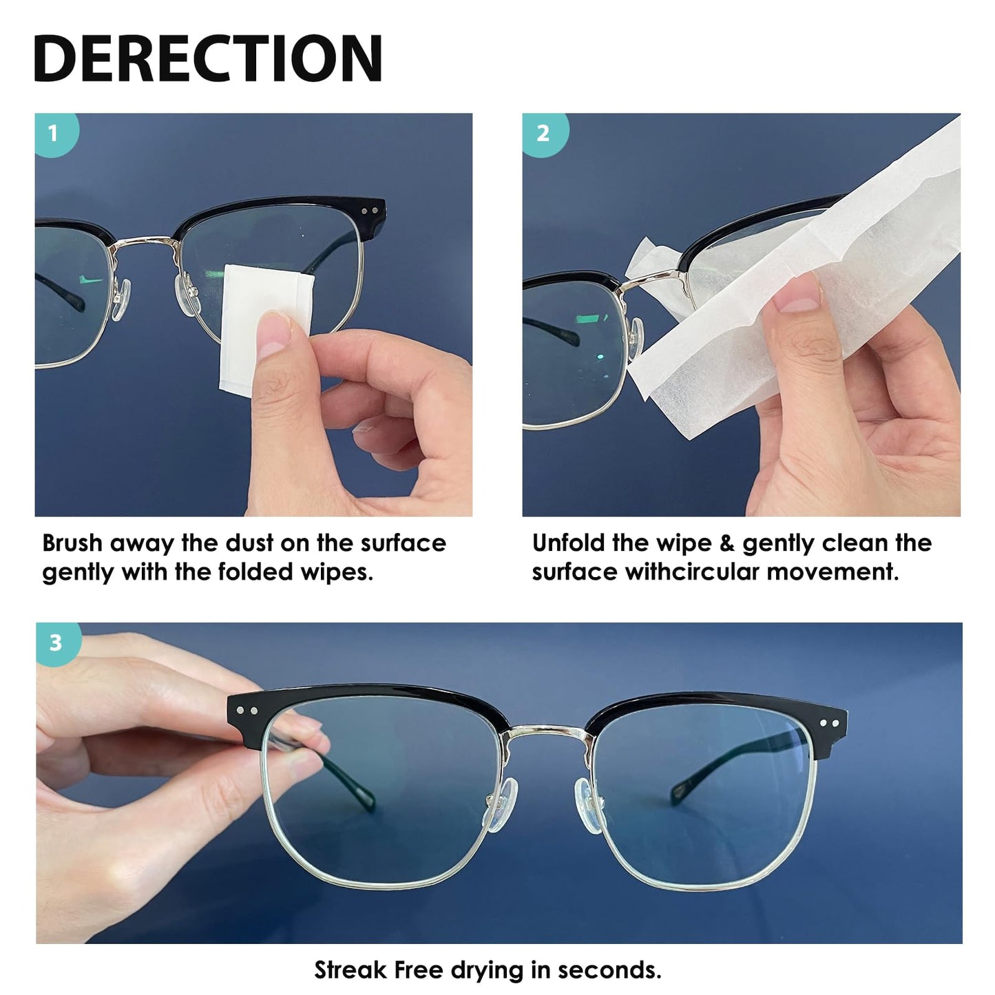 200 Count Lens Wipes for Eyeglasses | Scratch-Free, Streak-Free Cleaning