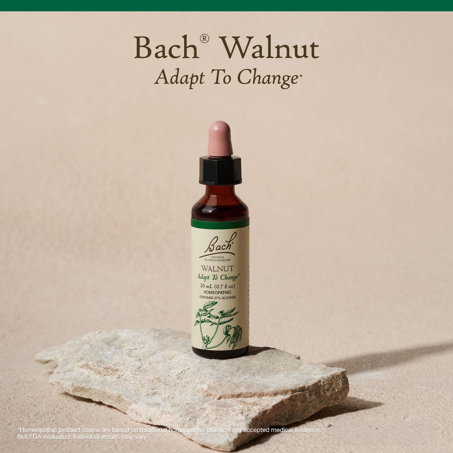Bach Walnut Flower Remedy - Adapt to Change | 20mL Dropper | Vegan, Gluten Free