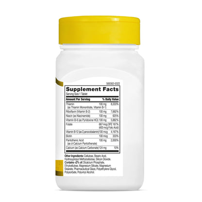 21st Century B 100 Complex Prolonged Release Caplets – 60 Count (Pack of 1)