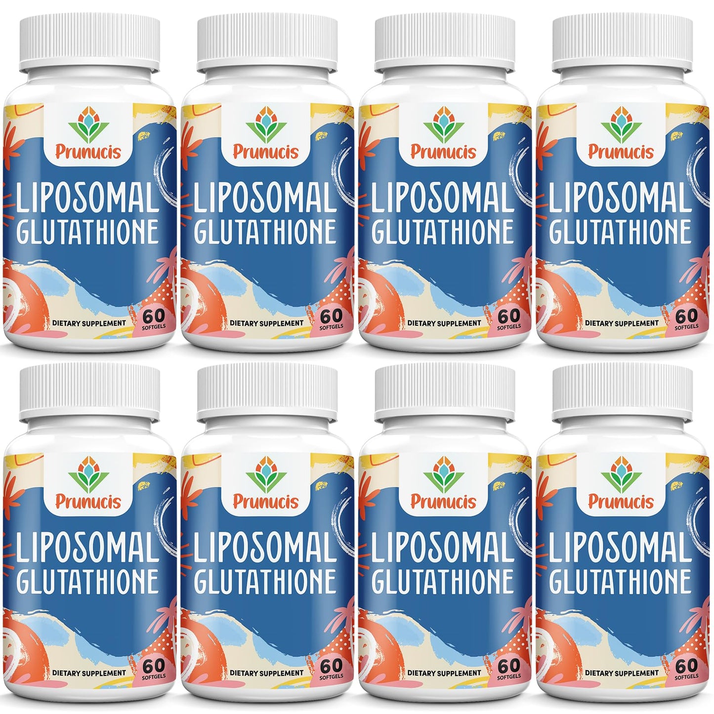Prunucis 2400MG Liposomal Glutathione — Vitamin C, Milk Thistle, Alpha-Lipoic Acid, 480 Softgels