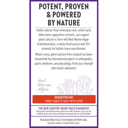 New Chapter Calcium Supplement – Organic Plant-Based Calcium with D3+K2 for Bone, Joint & Heart Support
