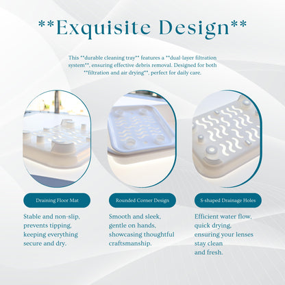 2in1 Hard Contact Lens Cleaning Tray Kit – RGP Lens Care, Storage & Cleaning Solution 150ml