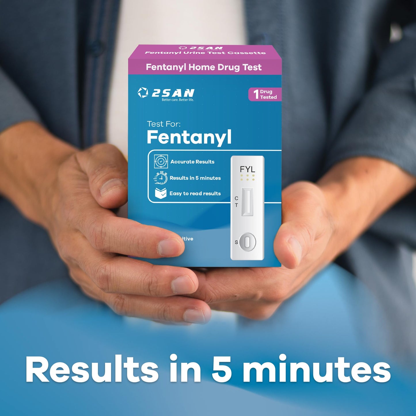 2San Rapid Fentanyl Test – Fast Home Drug Test Kit | 12-Panel Urine Test for Harm Reduction