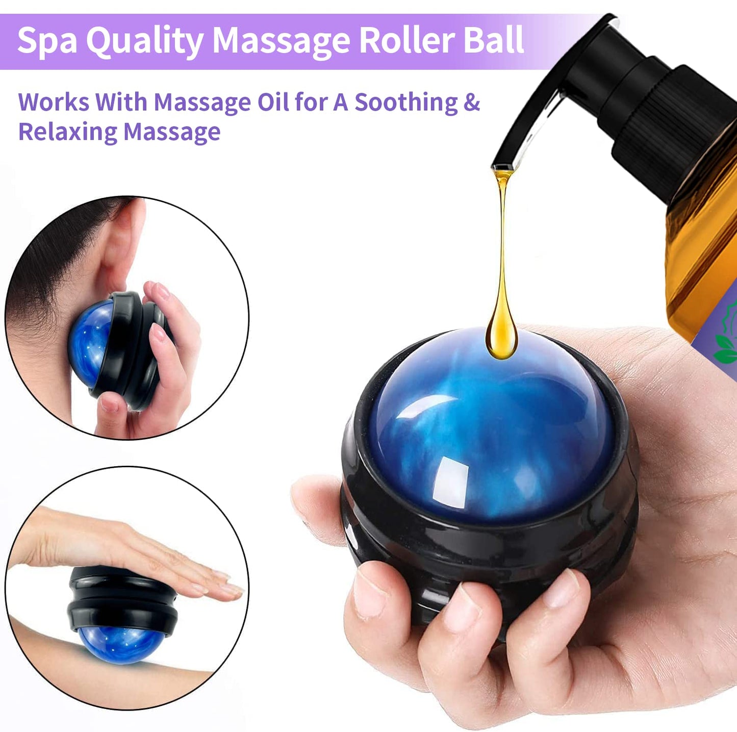 3 Pack Massage Oil for Sore Muscles – Arnica, Ginger & Lavender | Spa Gift