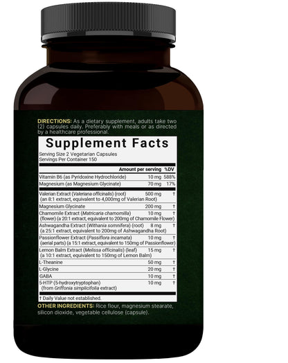 NatureBell Valerian Root for Sleep – 300 Veggie Capsules, Melatonin Free