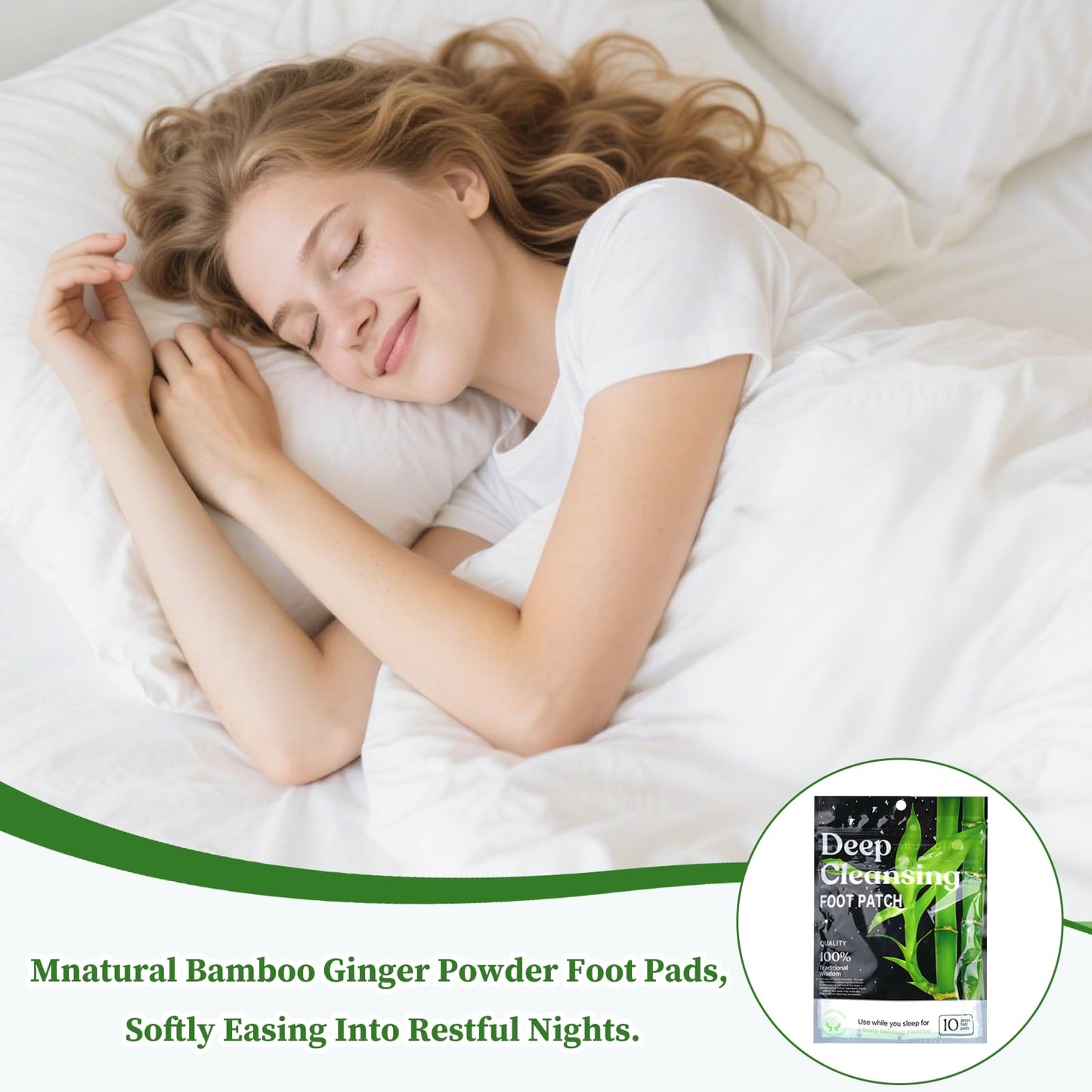 30PCS Bamboo Ginger Foot Pads – Deep Cleansing & Relaxation