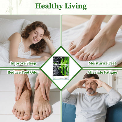 30PCS Bamboo Ginger Foot Pads – Deep Cleansing & Relaxation