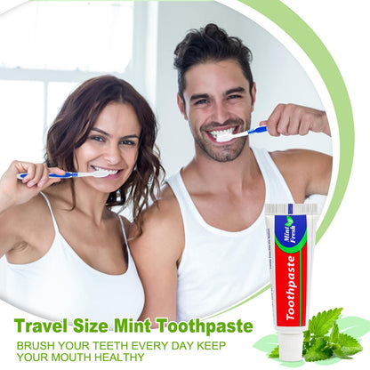 30pcs Travel Size Toothpaste Bulk – Mint Mini 0.88oz/25g for Hotel, Guests, Homeless & Charity