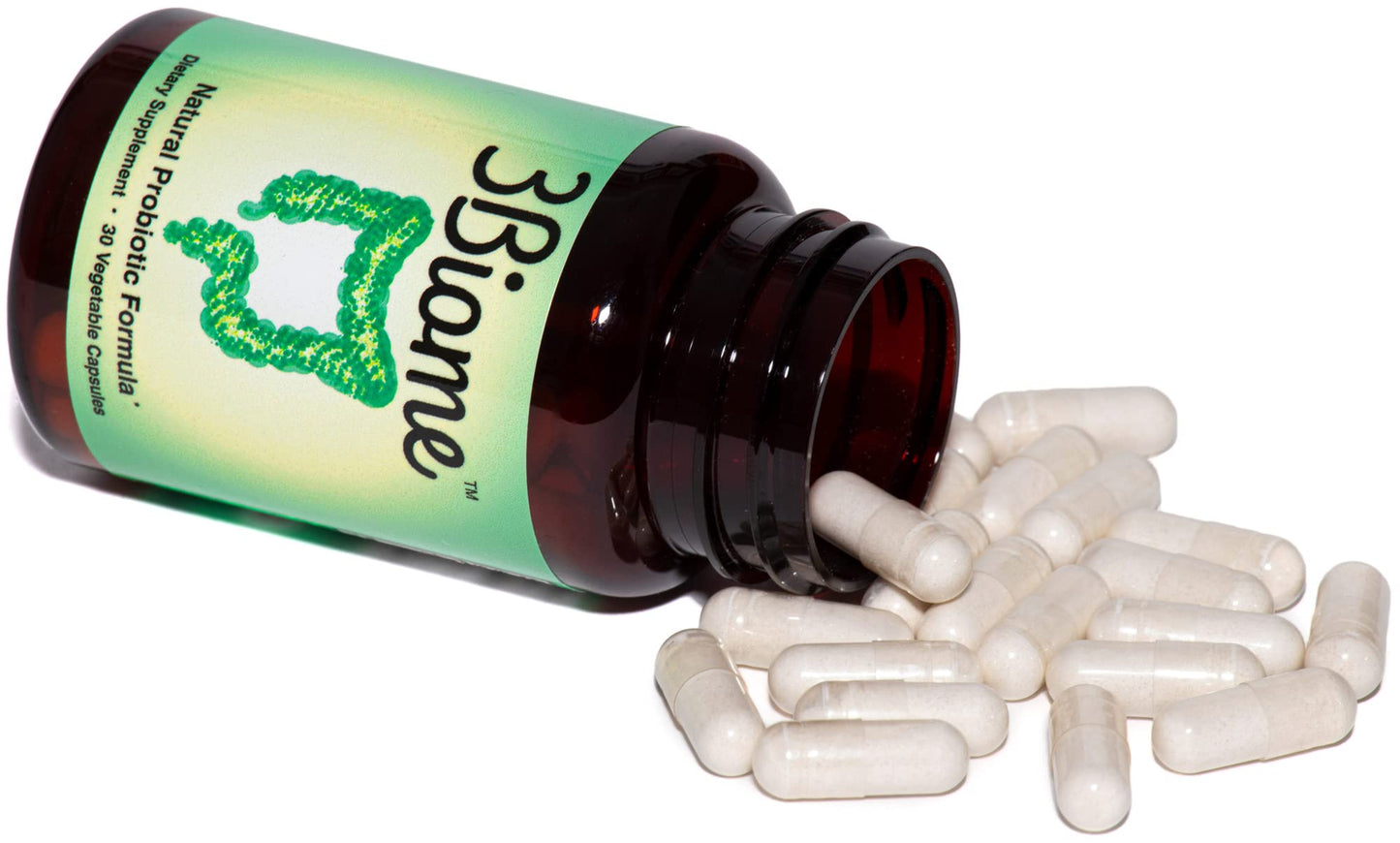 3Biome - Natural Probiotic Supplement - Non-GMO, Vegan, Gluten-Free | 30 Vegetable Capsules