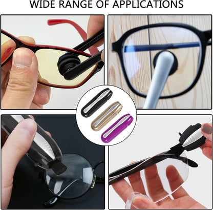 3Pcs Glasses Cleaner Kit – Portable Eyeglass Cleaning Kit with Microfiber Tech