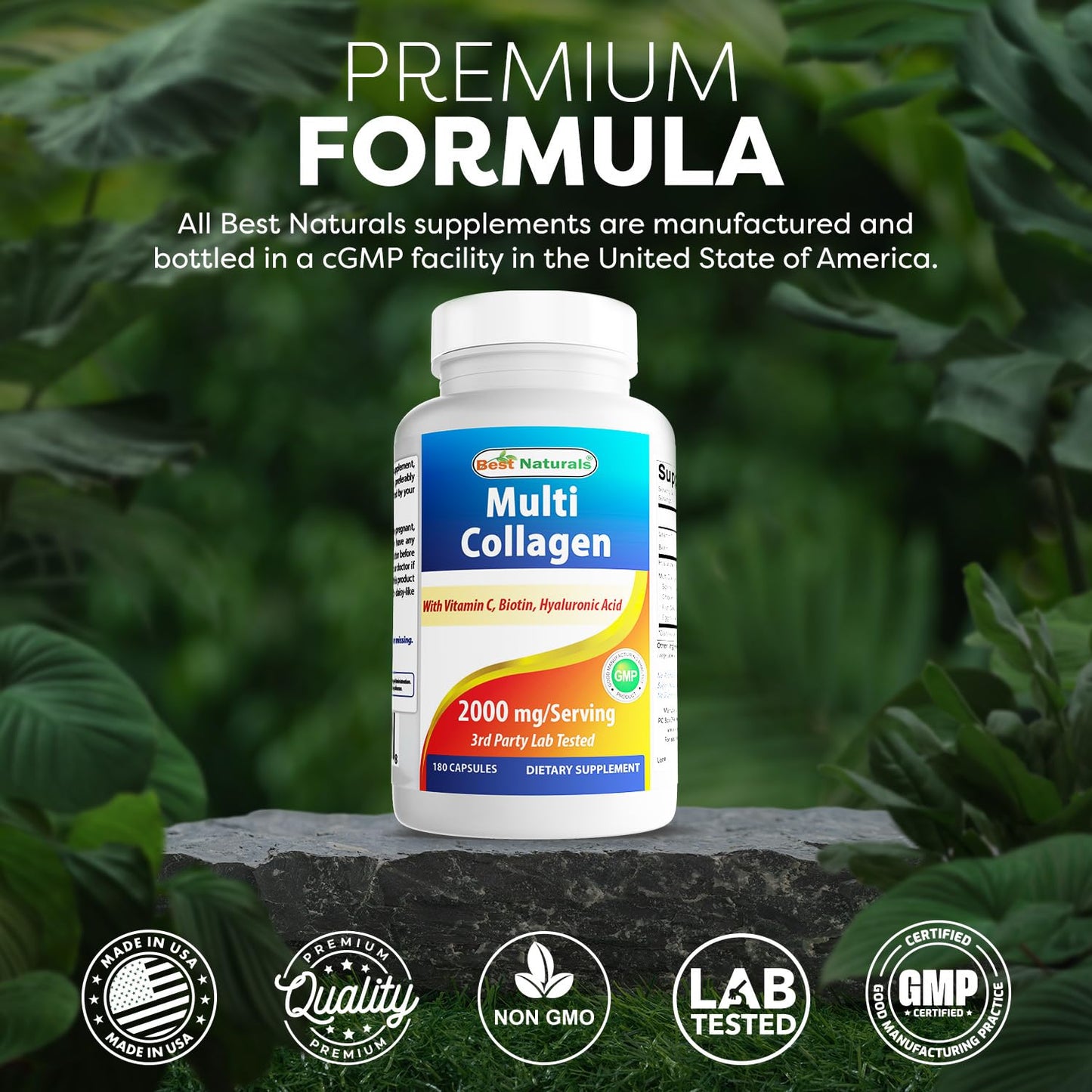 Best Naturals Multi Collagen Pills 2000mg – Hair, Skin & Nails