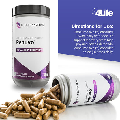 4Life Transfer Factor Renuvo - Healthy Aging - 120 Capsules