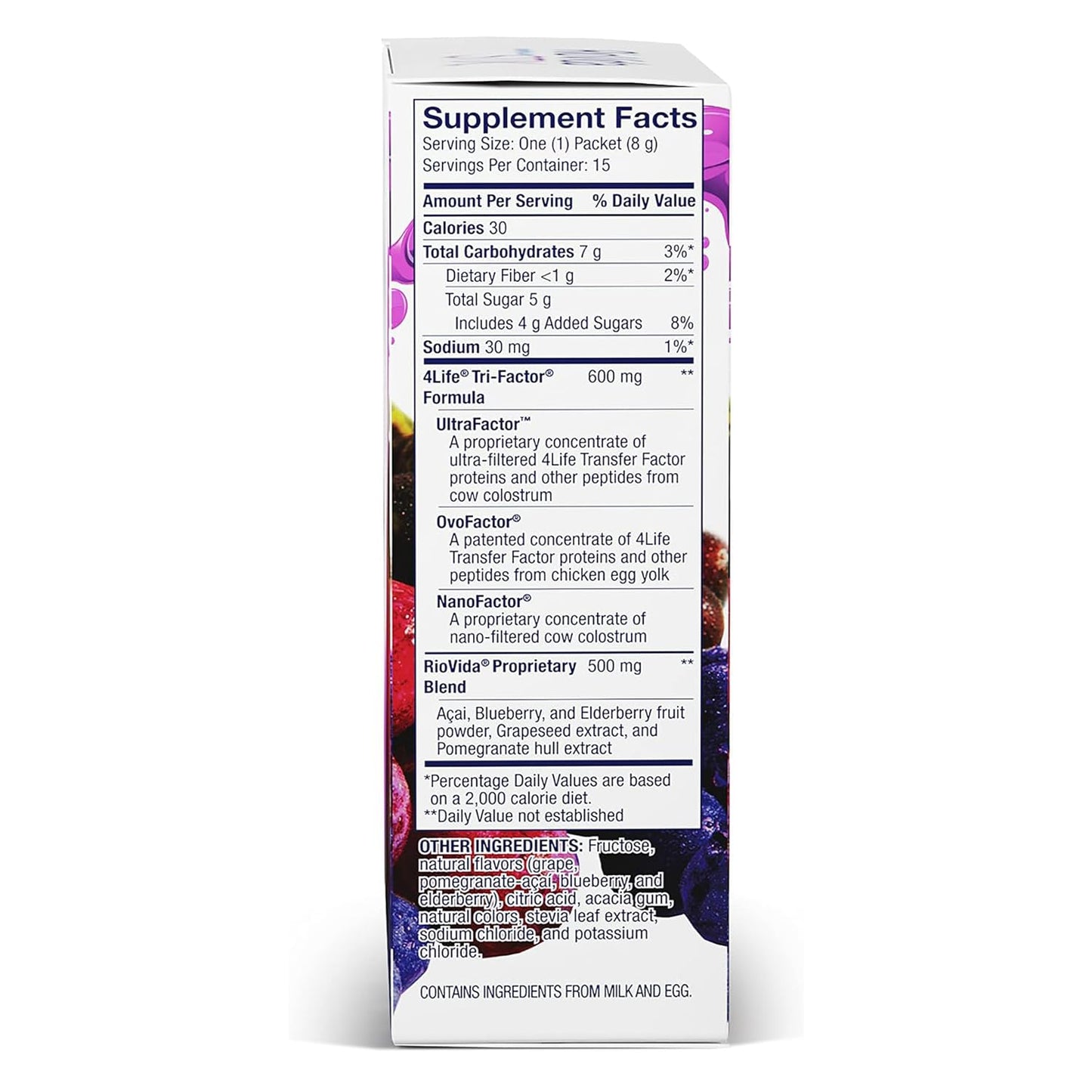 4Life Transfer Factor RioVida Stix Tri-Factor Formula – Immune Support (15 Packets)