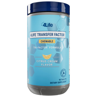 4Life Transfer Factor Chewable Tri-Factor Formula – Citrus Cream, 90 Tablets