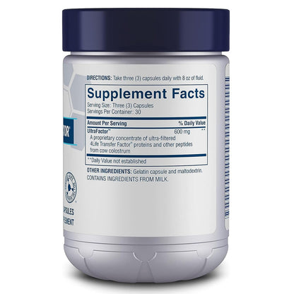4Life Transfer Factor Classic with Cow Colostrum — Immune Support for Ages 2+ | 60 Veggie Capsules