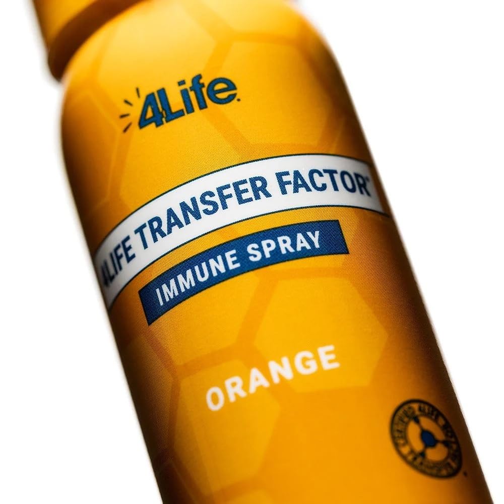 4Life Transfer Factor Immune Spray – Zinc, Marshmallow Root & Colloidal Silver – Orange 1.7 oz