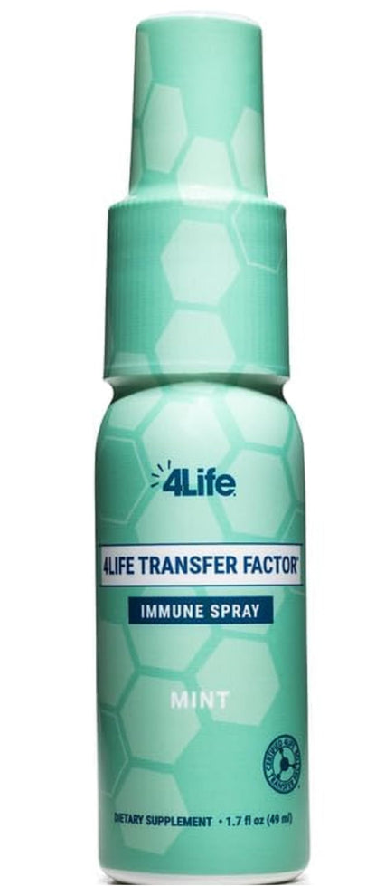 4Life Transfer Factor Immune Spray - Mint Flavor, Zinc & Marshmallow Root, 1.7 oz