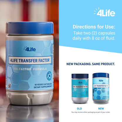 4Life Transfer Factor Tri-Factor Formula – Advanced Immune Support (60 Veggie Capsules)
