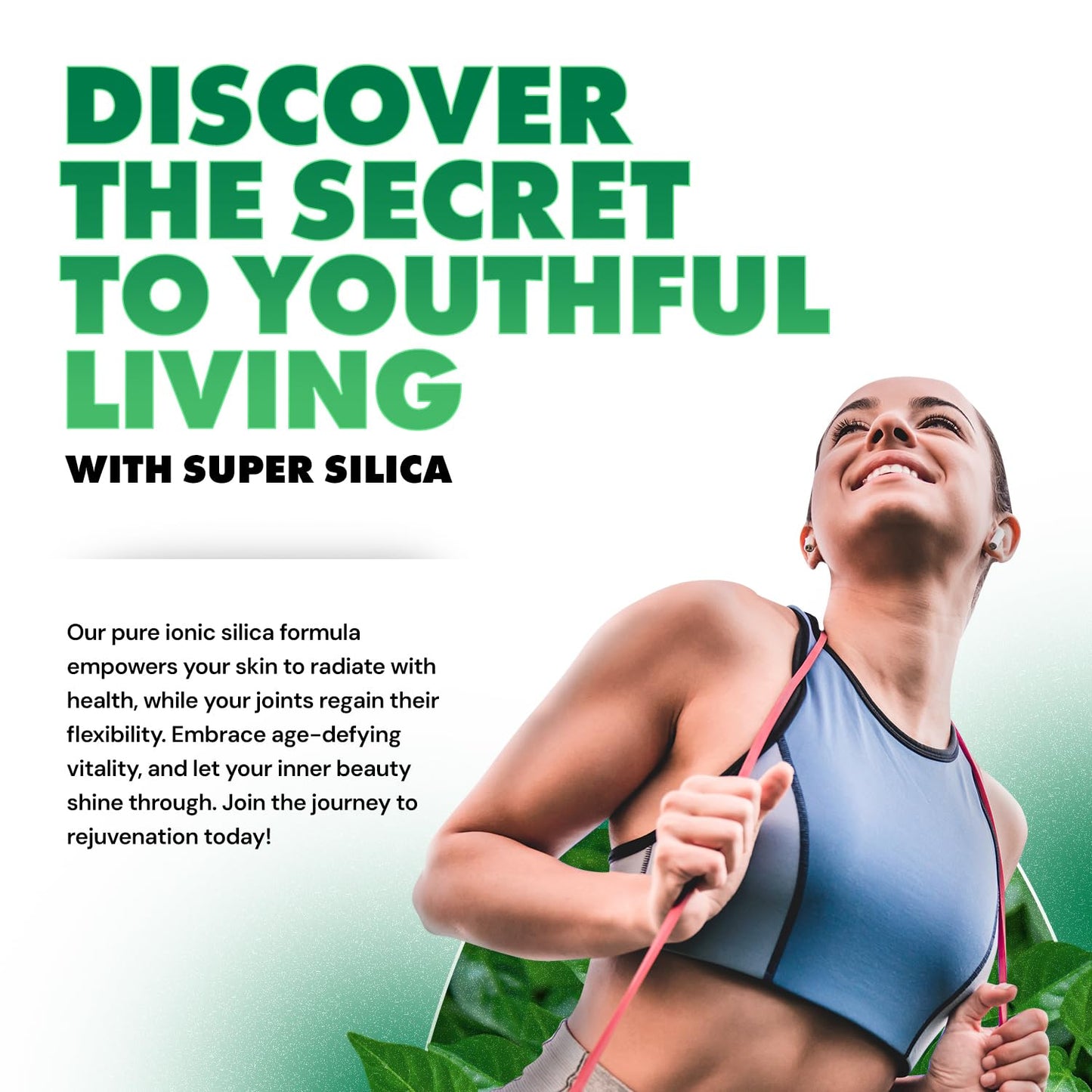 Positive Power Nutritionals Super Silica – Liquid Silica with Collagen-Boosting Silicon (4oz) for Hair, Skin, Nails & Joints
